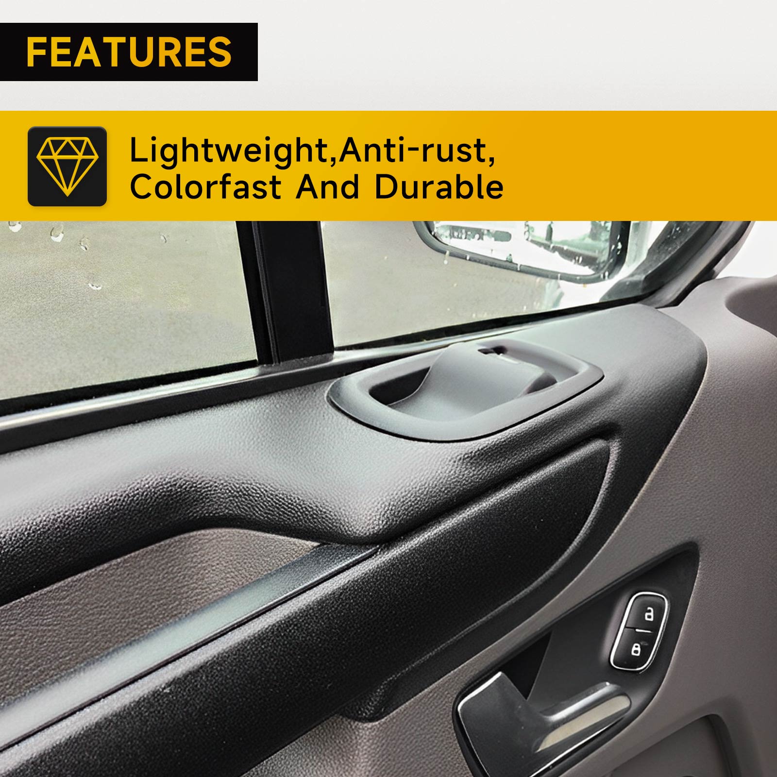 Ford Transit MK8 Custom 2014+ 1791339 Drivers Side Door Double Window Duxutação