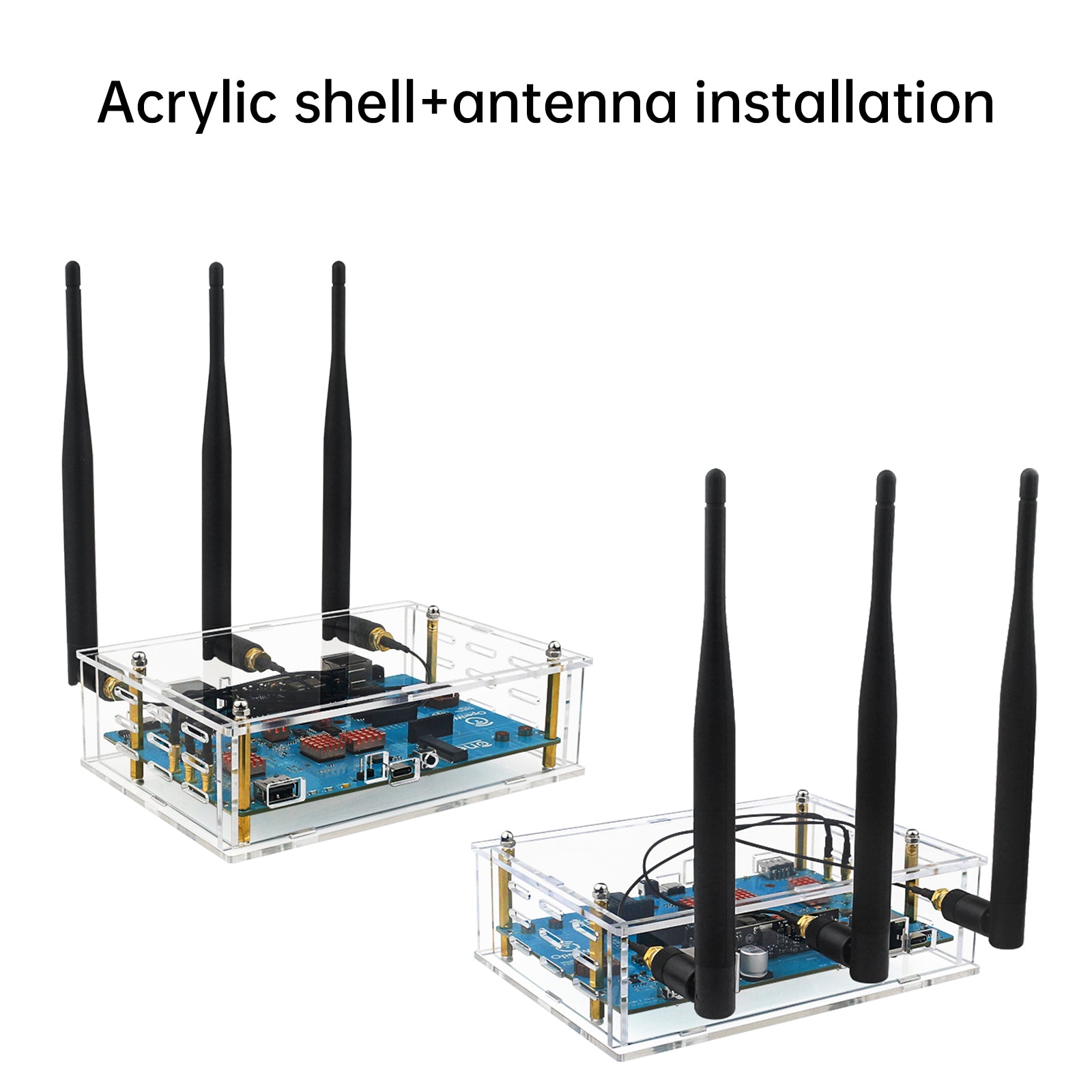 Banana Pi Openwrt One Shell Acryl Transparante Beschermende Shell Externe Antenne