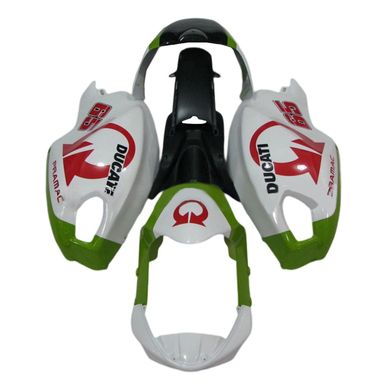 Alle årene Ducati Monster 696 796 1100 S Evo Fairing Kit karosseri