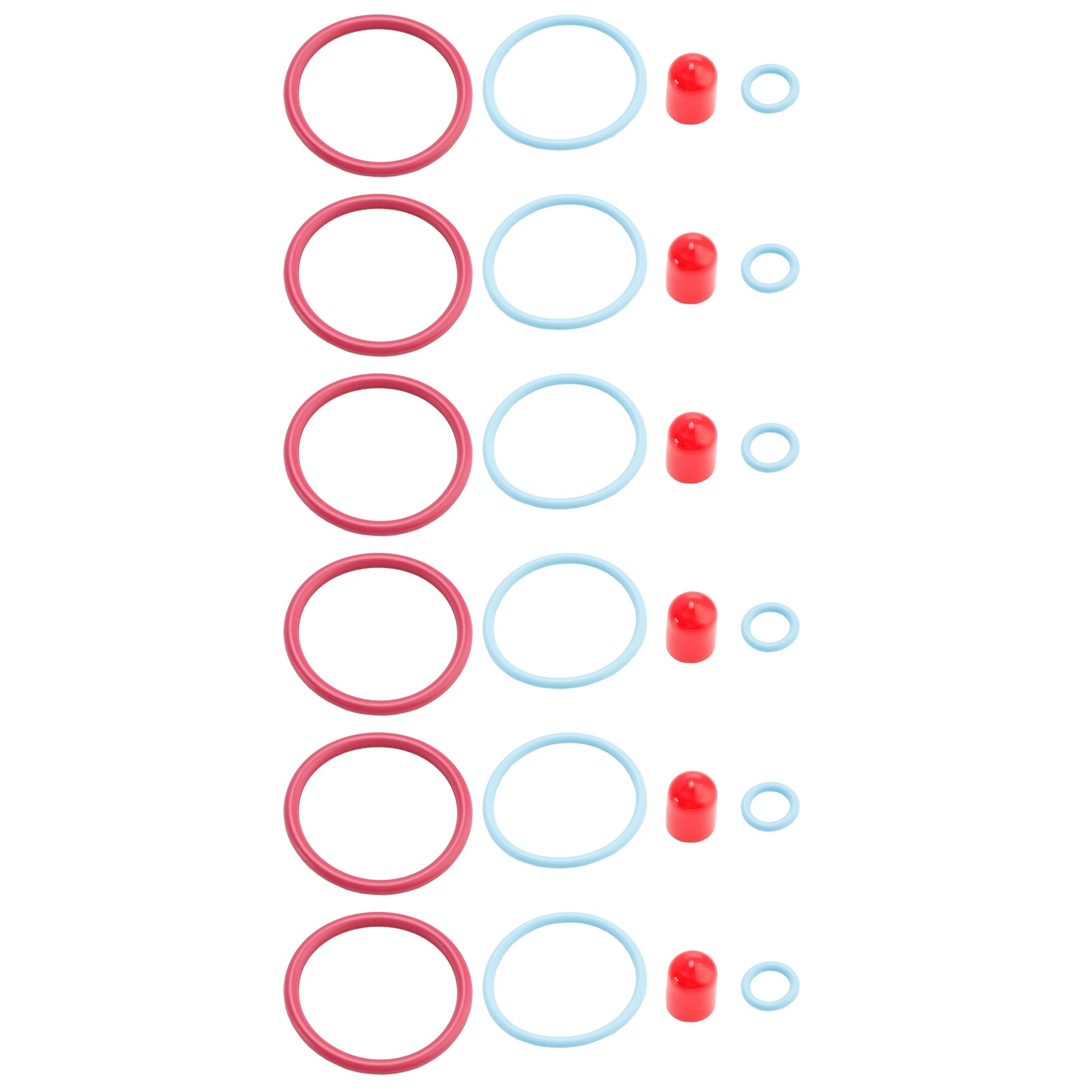 CAT C15/3406E Externé 6ks palivové vstrekovače TEAL O-RING KIT NASTAVENIE CATERPILLAR 2481394 248-394 189-5390 1895390