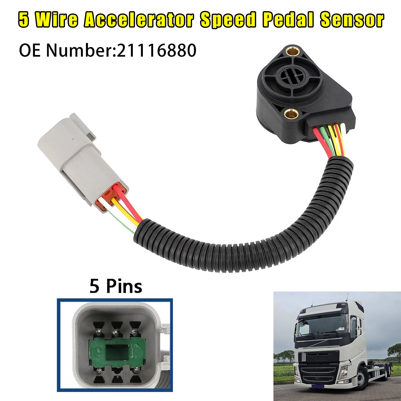 Accelerator Speed Sensor 21116880 For Volvo Truck H/FM 13L 16L Engines 2004-
