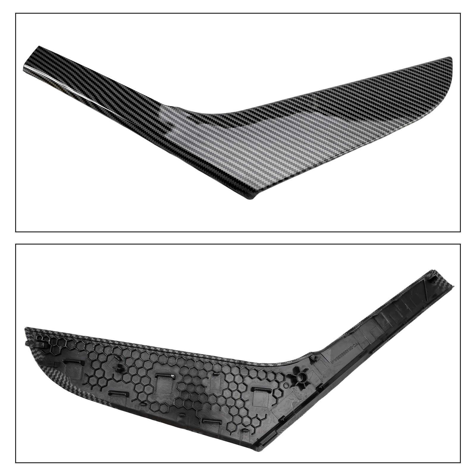 2 stuks over & Afdekking van de rechter binnendeurgreep voor VW Golf 6 MK6 2009-2013