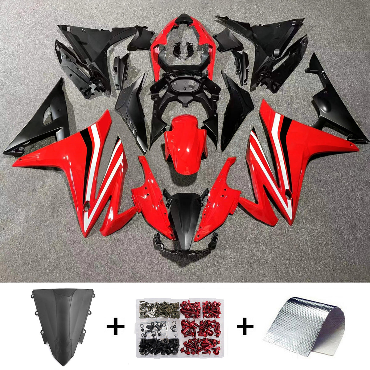 Injection Fairing Kit Bodywork Plastic ABS For Honda CBR500R 2016-2018
