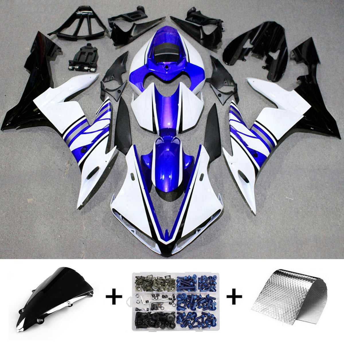 Injection Fairing Kit Bodywork Plastic ABS fit For Yamaha YZF 1000 R1 2004-2006
