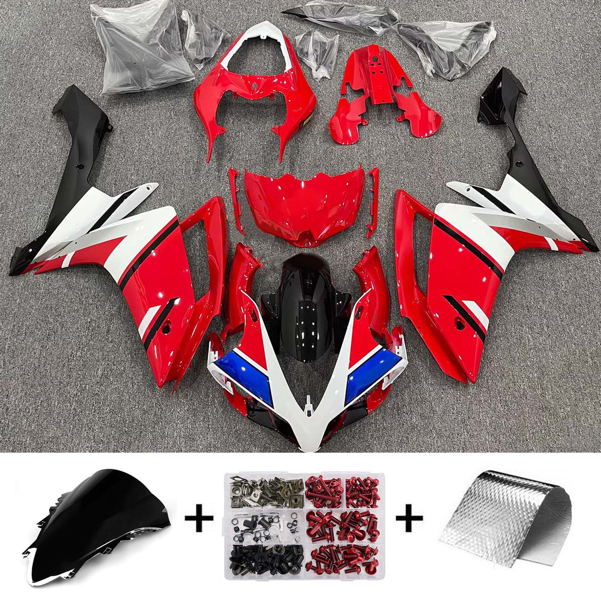 Injection Fairing Kit Bodywork Plastic ABS fit For Yamaha YZF 1000 R1 2007-2008