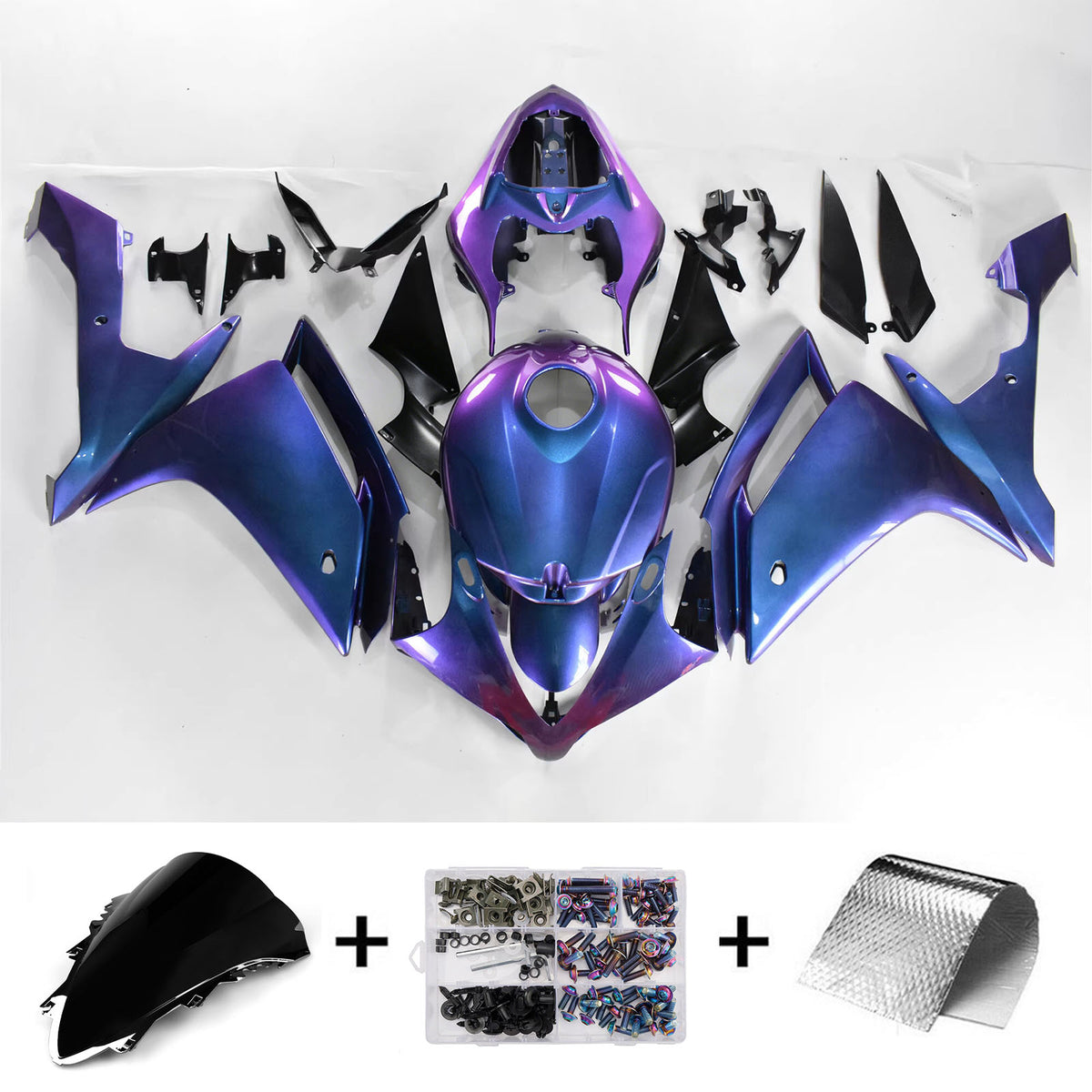 Injection Fairing Kit Bodywork Plastic ABS fit For Yamaha YZF 1000 R1 2007-2008