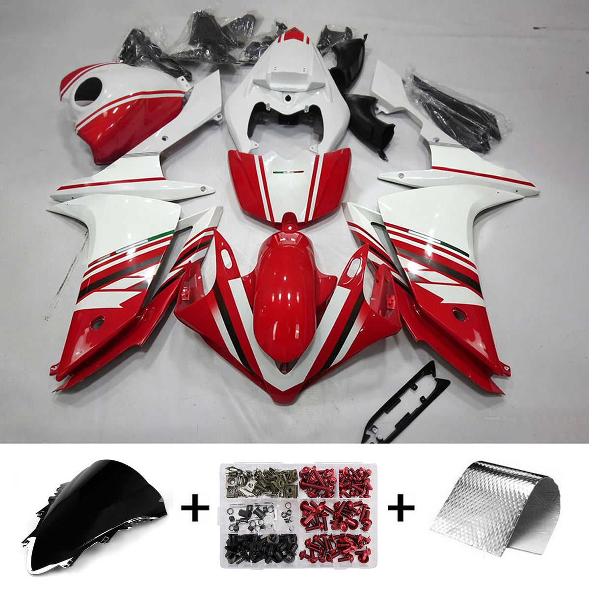 Injection Fairing Kit Bodywork Plastic ABS fit For Yamaha YZF 1000 R1 2007-2008