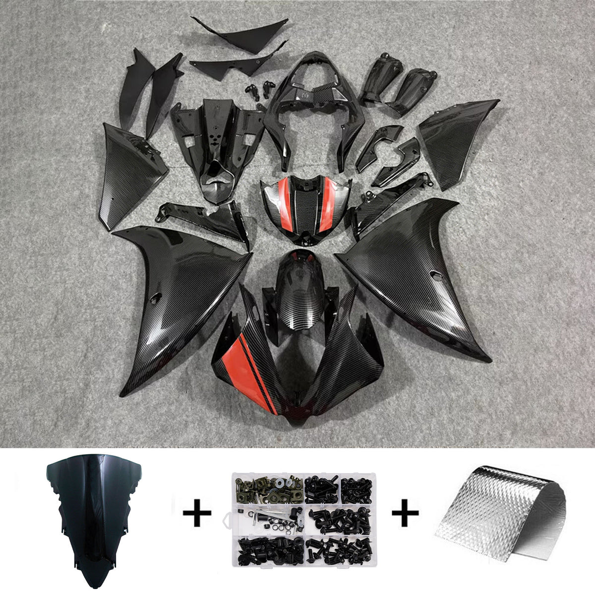 Injection Fairing Kit Bodywork Plastic ABS fit For Yamaha YZF-R1 2012-2014