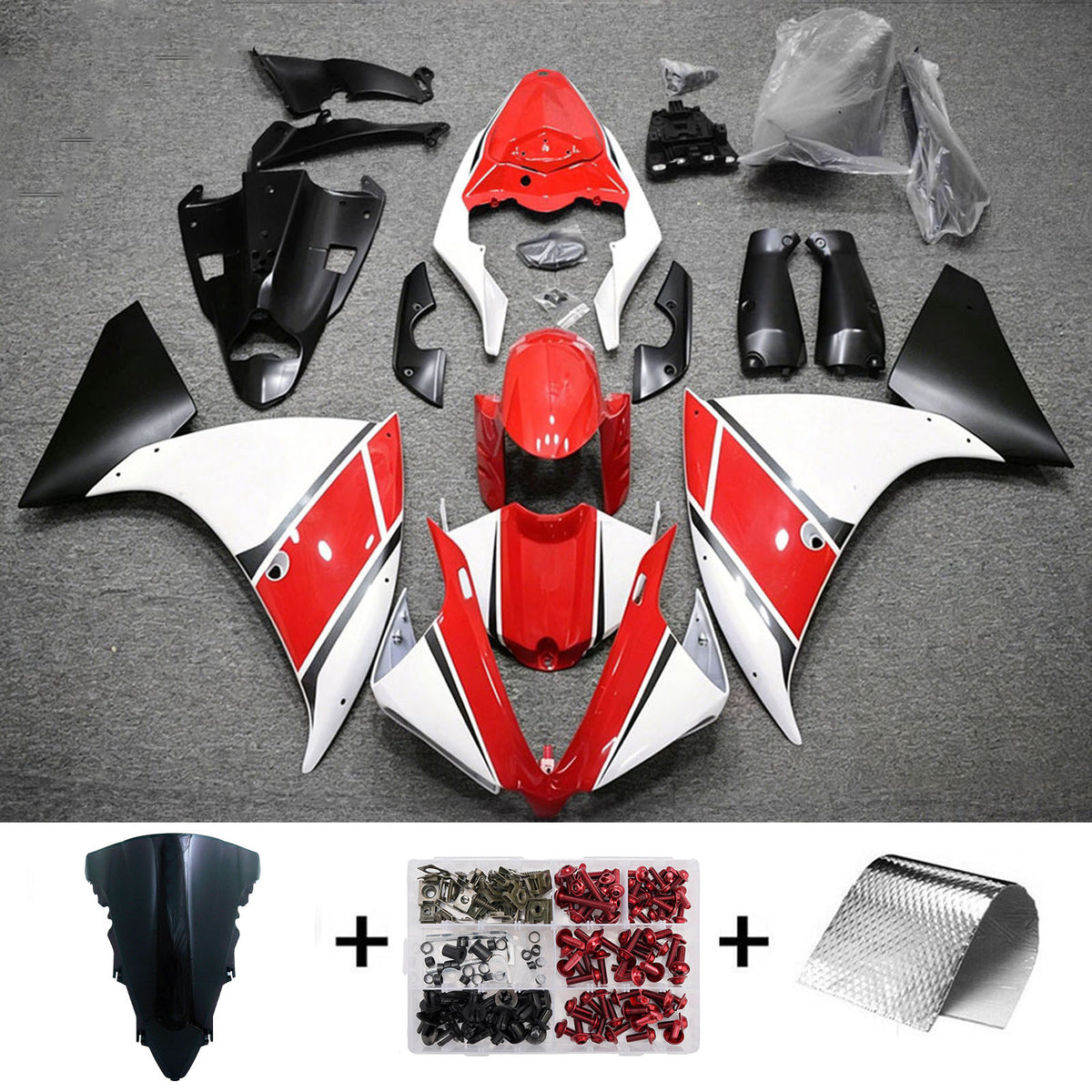 Injection Fairing Kit Bodywork Plastic ABS fit For Yamaha YZF-R1 2012-2014