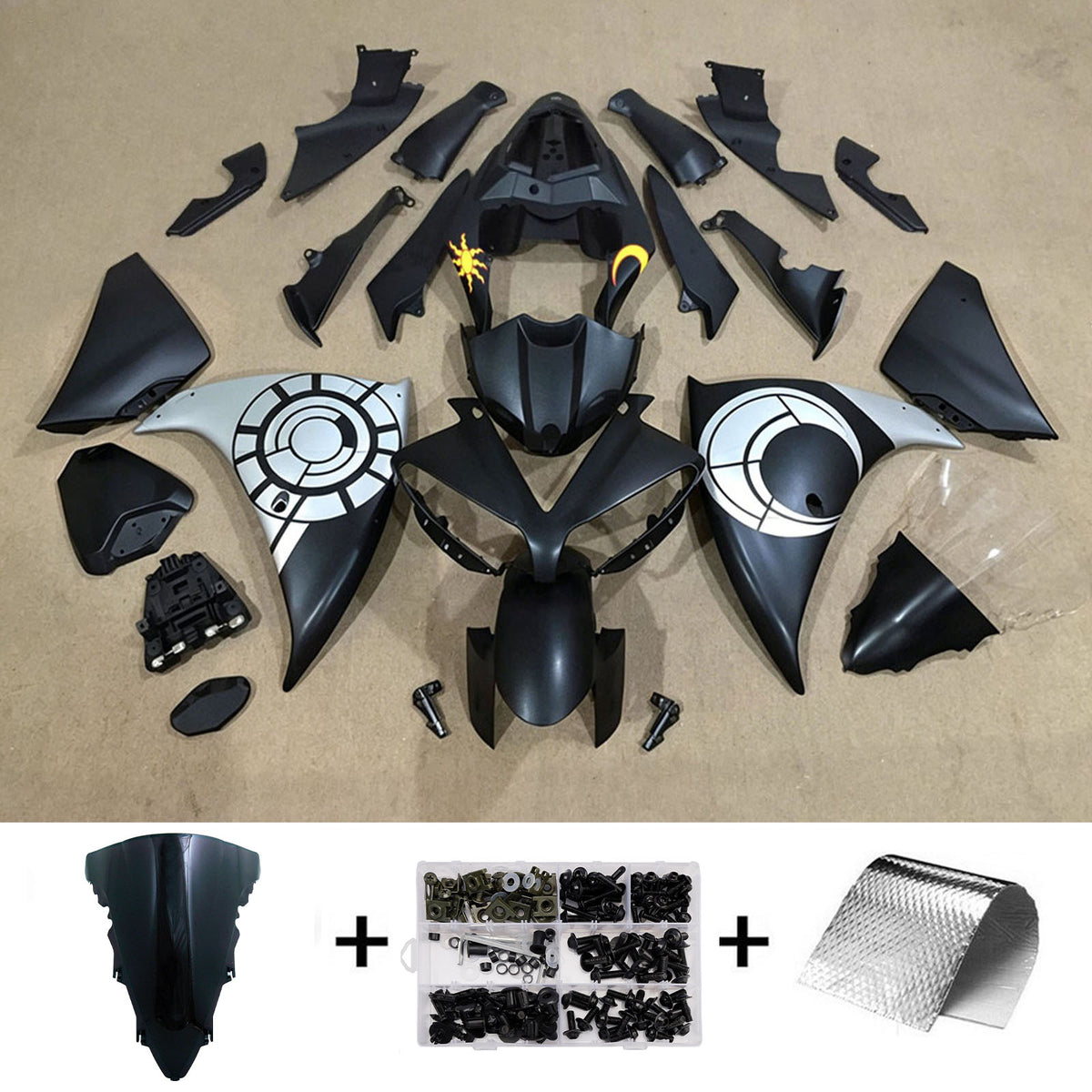 Injection Fairing Kit Bodywork Plastic ABS fit For Yamaha YZF-R1 2012-2014