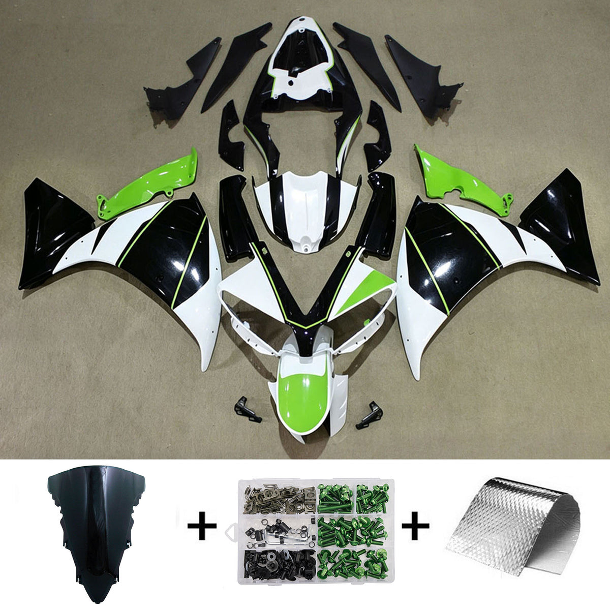 Injection Fairing Kit Bodywork Plastic ABS For Yamaha YZFR1 YZF-R1 2009-2011