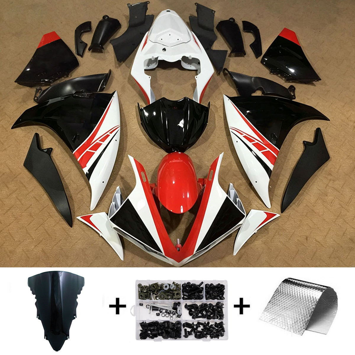 Injection Fairing Kit Bodywork Plastic ABS For Yamaha YZFR1 YZF-R1 2009-2011