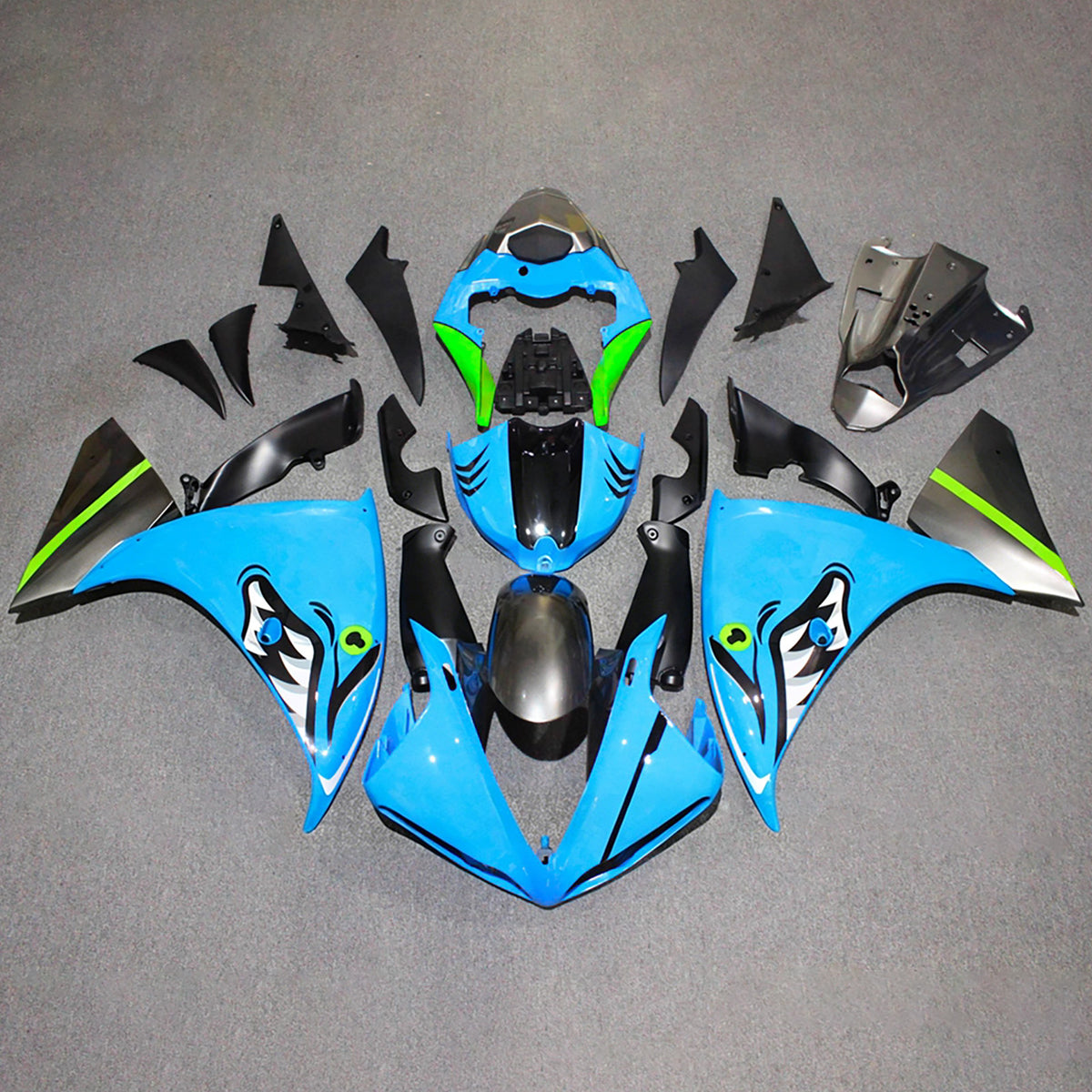 Injection Fairing Kit Bodywork Plastic ABS For Yamaha YZFR1 YZF-R1 2009-2011