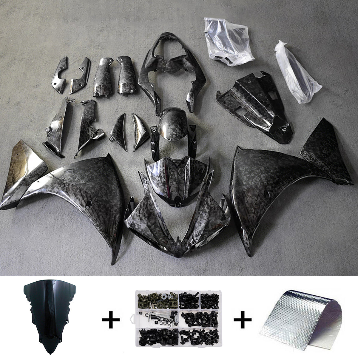 Injection Fairing Kit Bodywork Plastic ABS fit For Yamaha YZF-R1 2012-2014