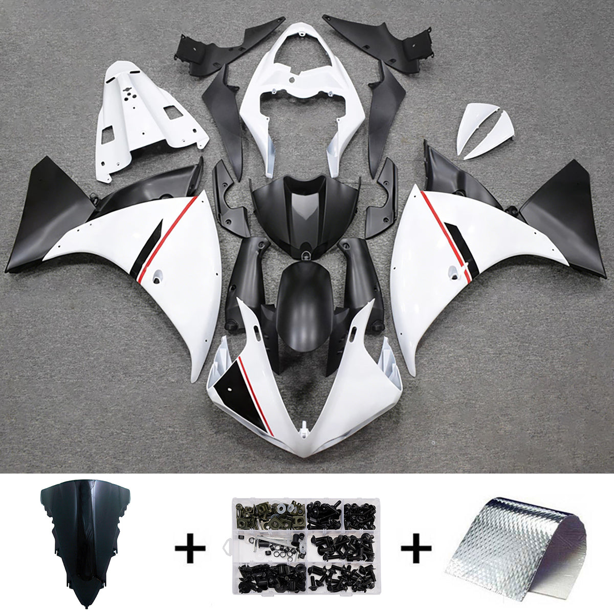 Injection Fairing Kit Bodywork Plastic ABS fit For Yamaha YZF-R1 2012-2014