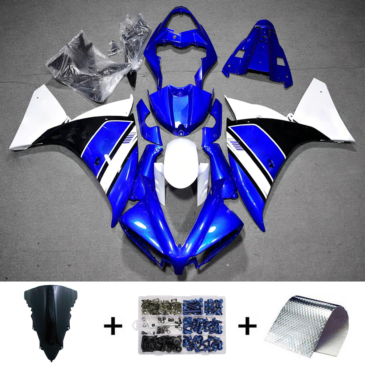 Injection Fairing Kit Bodywork Plastic ABS fit For Yamaha YZF-R1 2012-2014