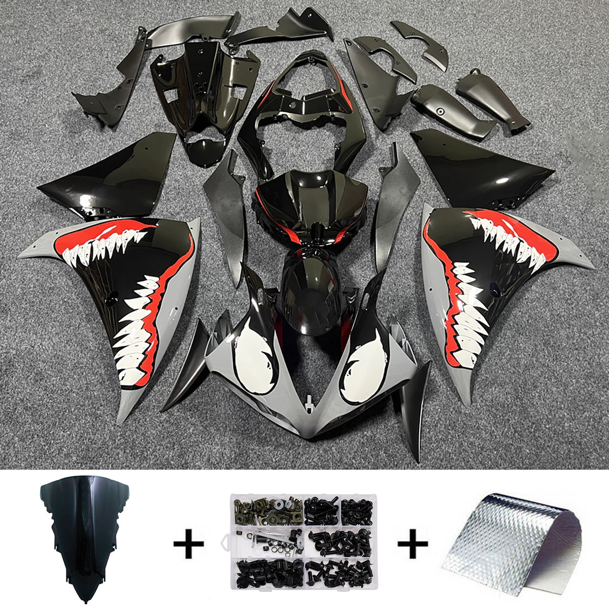Injection Fairing Kit Bodywork Plastic ABS For Yamaha YZFR1 YZF-R1 2009-2011