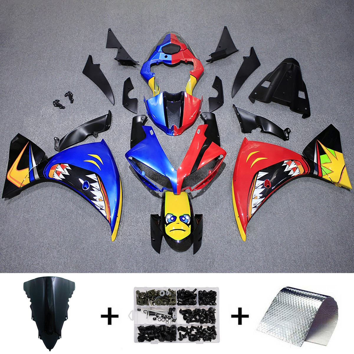 Injection Fairing Kit Bodywork Plastic ABS fit For Yamaha YZF-R1 2012-2014