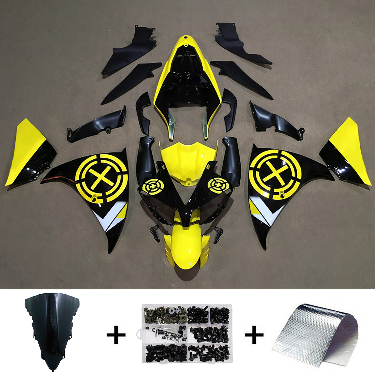 Injection Fairing Kit Bodywork Plastic ABS fit For Yamaha YZF-R1 2012-2014