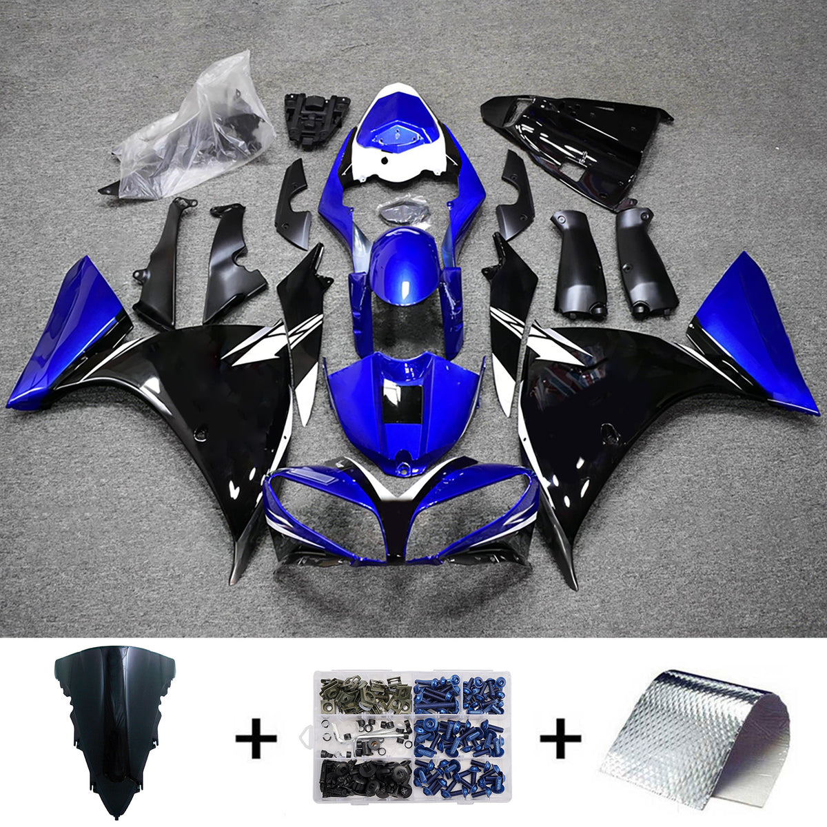 Injection Fairing Kit Bodywork Plastic ABS For Yamaha YZFR1 YZF-R1 2009-2011