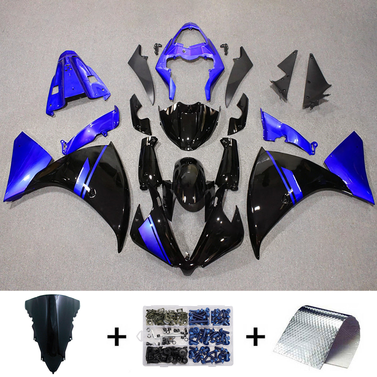 Injection Fairing Kit Bodywork Plastic ABS For Yamaha YZFR1 YZF-R1 2009-2011
