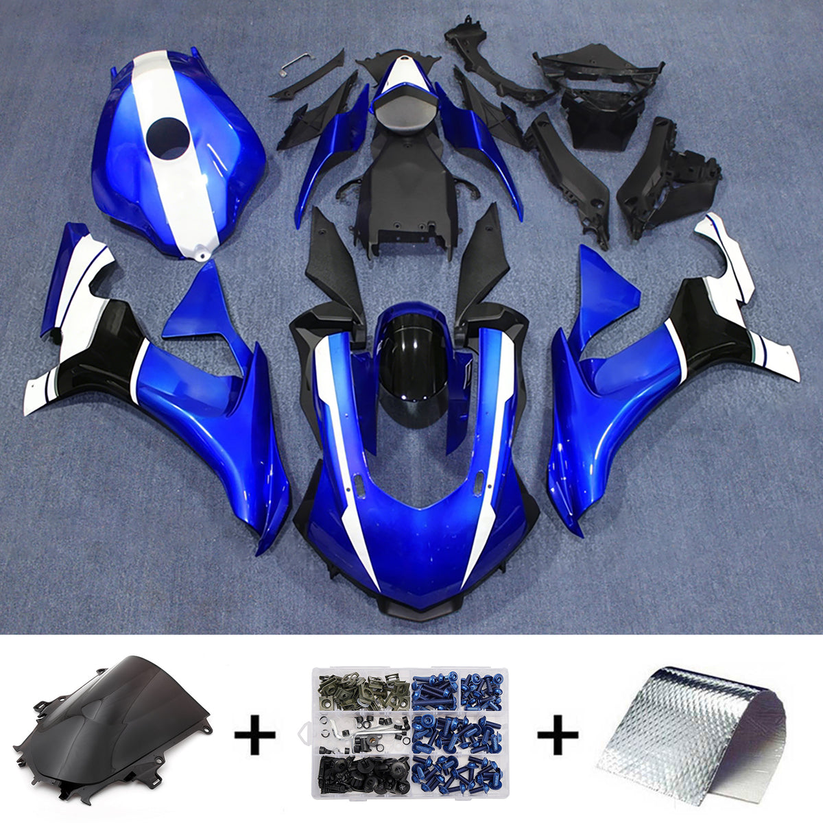 Injection Fairing Kit Bodywork Plastic ABS fit For Yamaha YZF 1000 R1 2015-2019