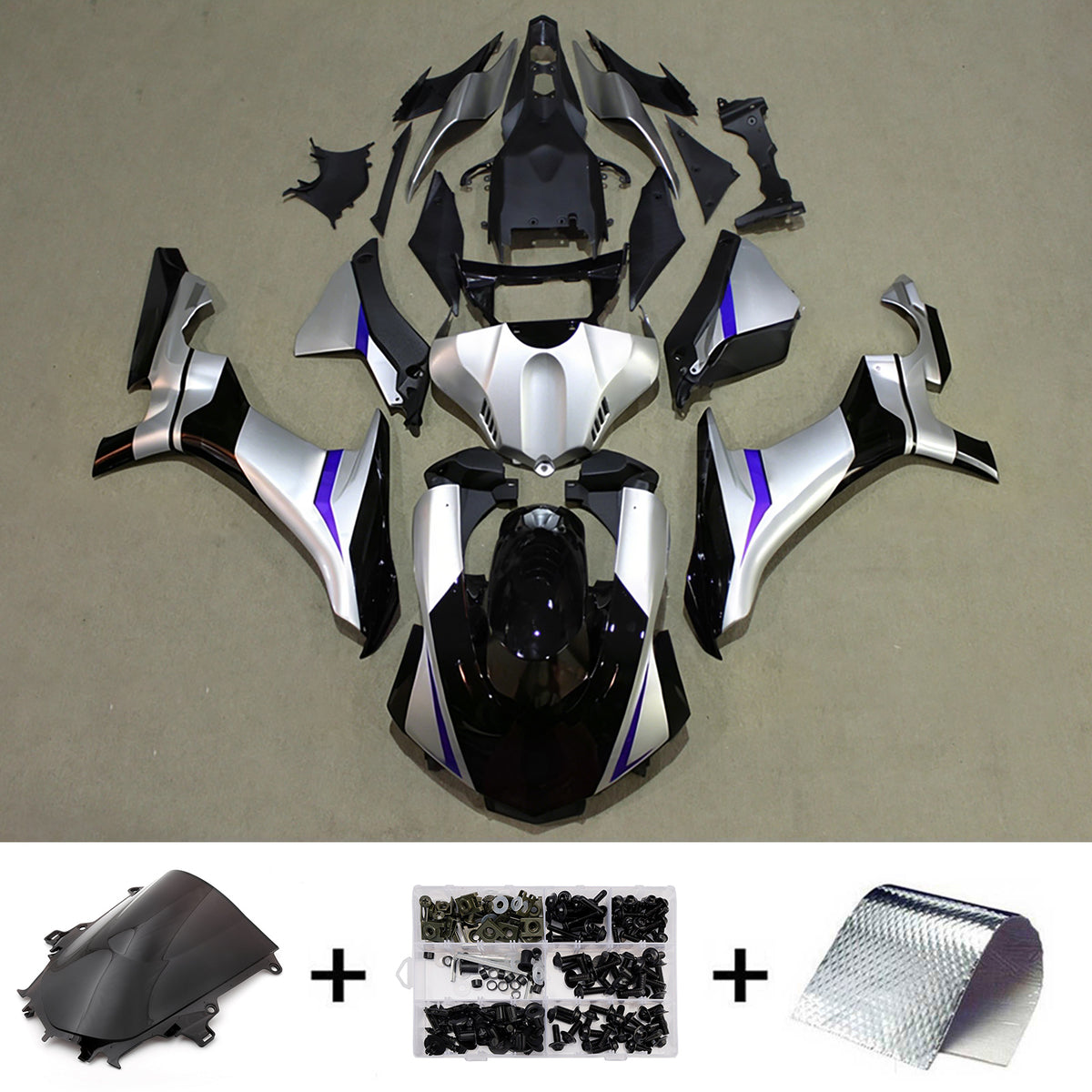Injection Fairing Kit Bodywork Plastic ABS fit For Yamaha YZF 1000 R1 2015-2019