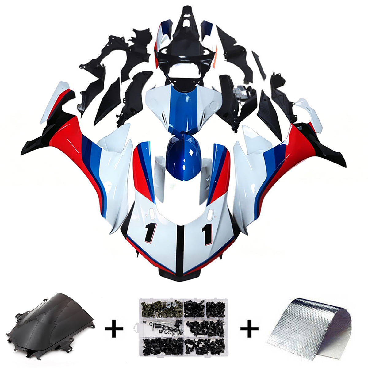 Injection Fairing Kit Bodywork Plastic ABS fit For Yamaha YZF 1000 R1 2015-2019