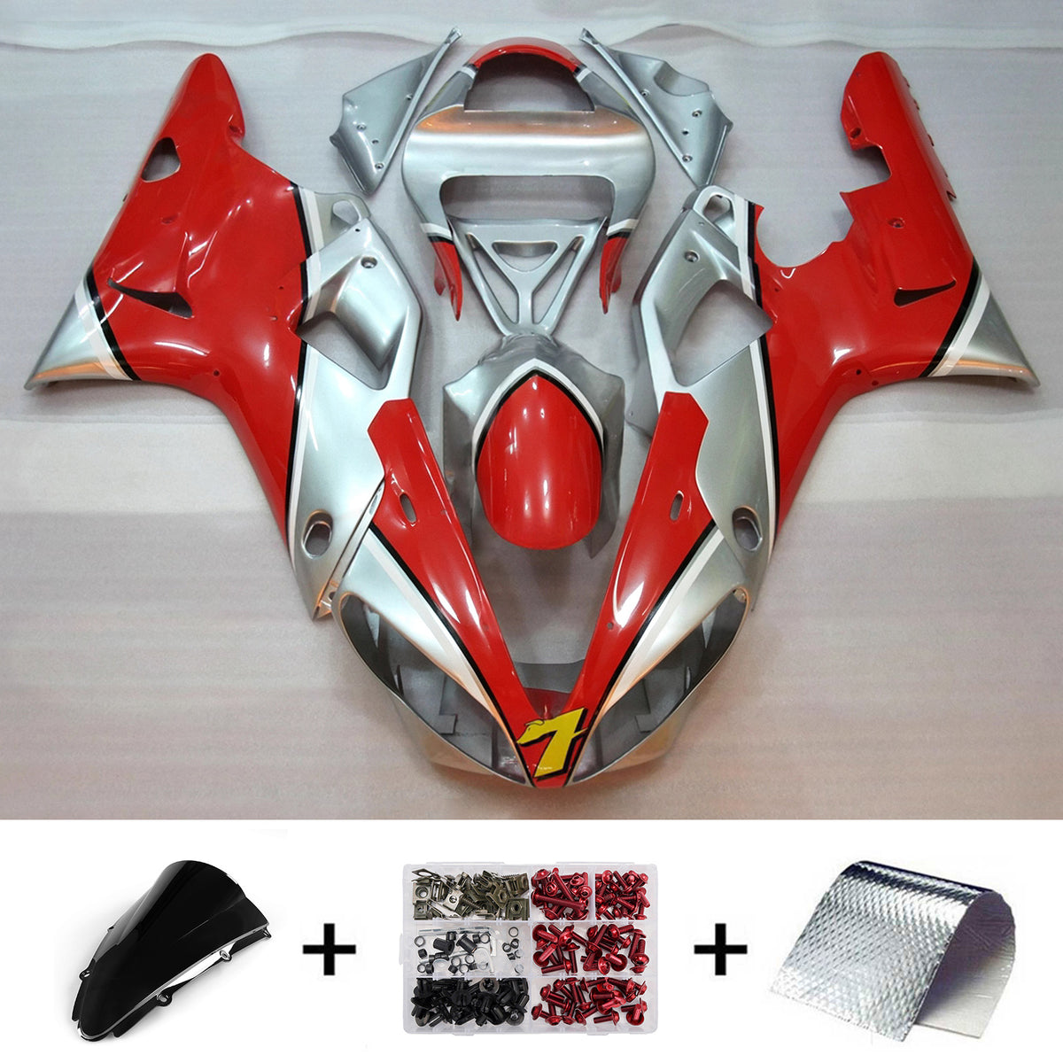 Injection Fairing Kit Bodywork Plastic ABS fit For Yamaha YZF-R1 2000-2001