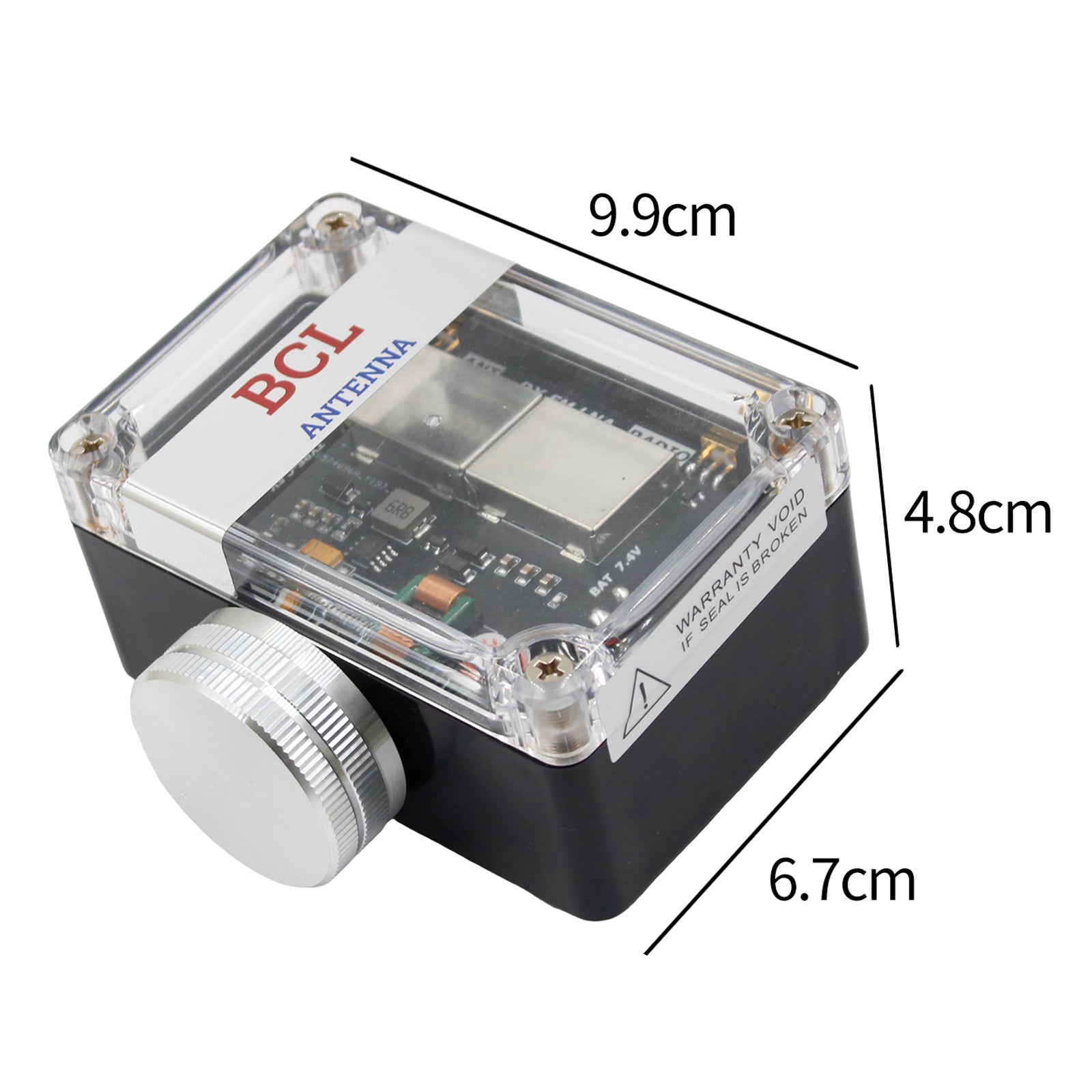 FM Signal Booster Adjustable Gain 88-108MHz with USB-C Rechargeable Battery