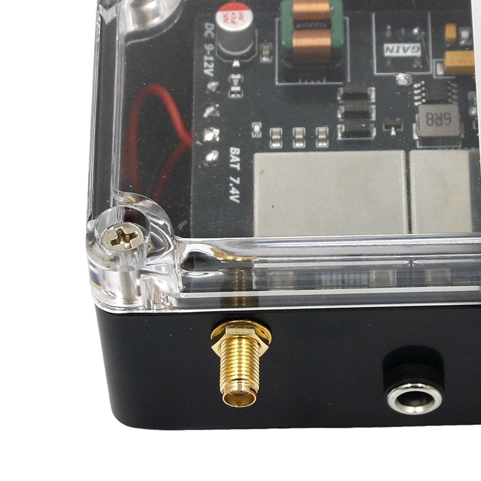 FM Signal Booster Adjustable Gain 88-108MHz with USB-C Rechargeable Battery