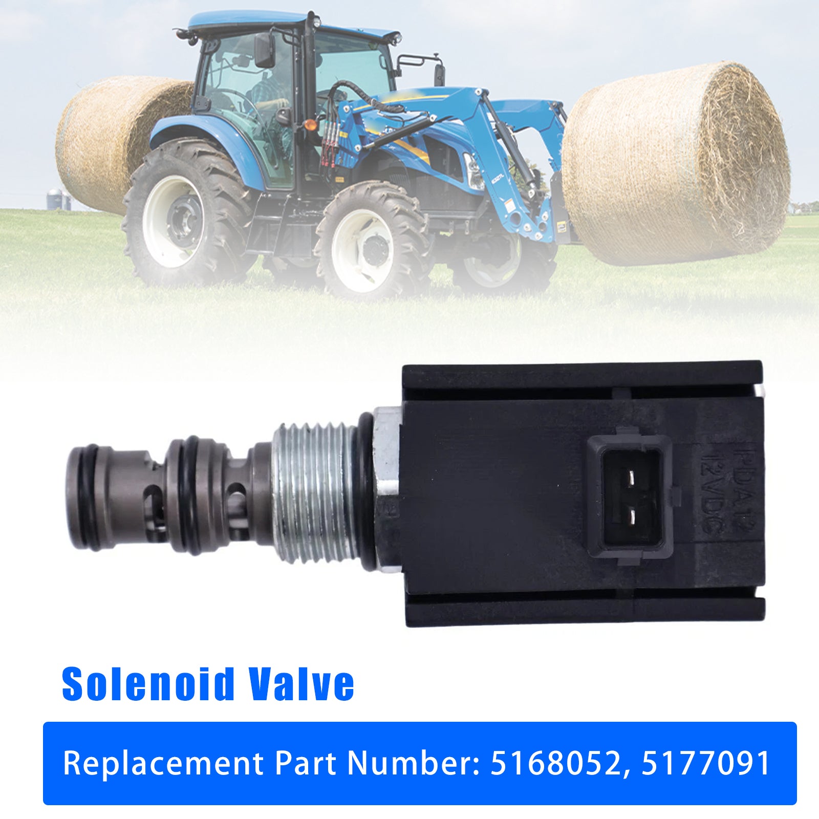5168052 Solenoid Valve For Ford New Holland 8260 T4.75V T4060F T4030 TM165 T4040