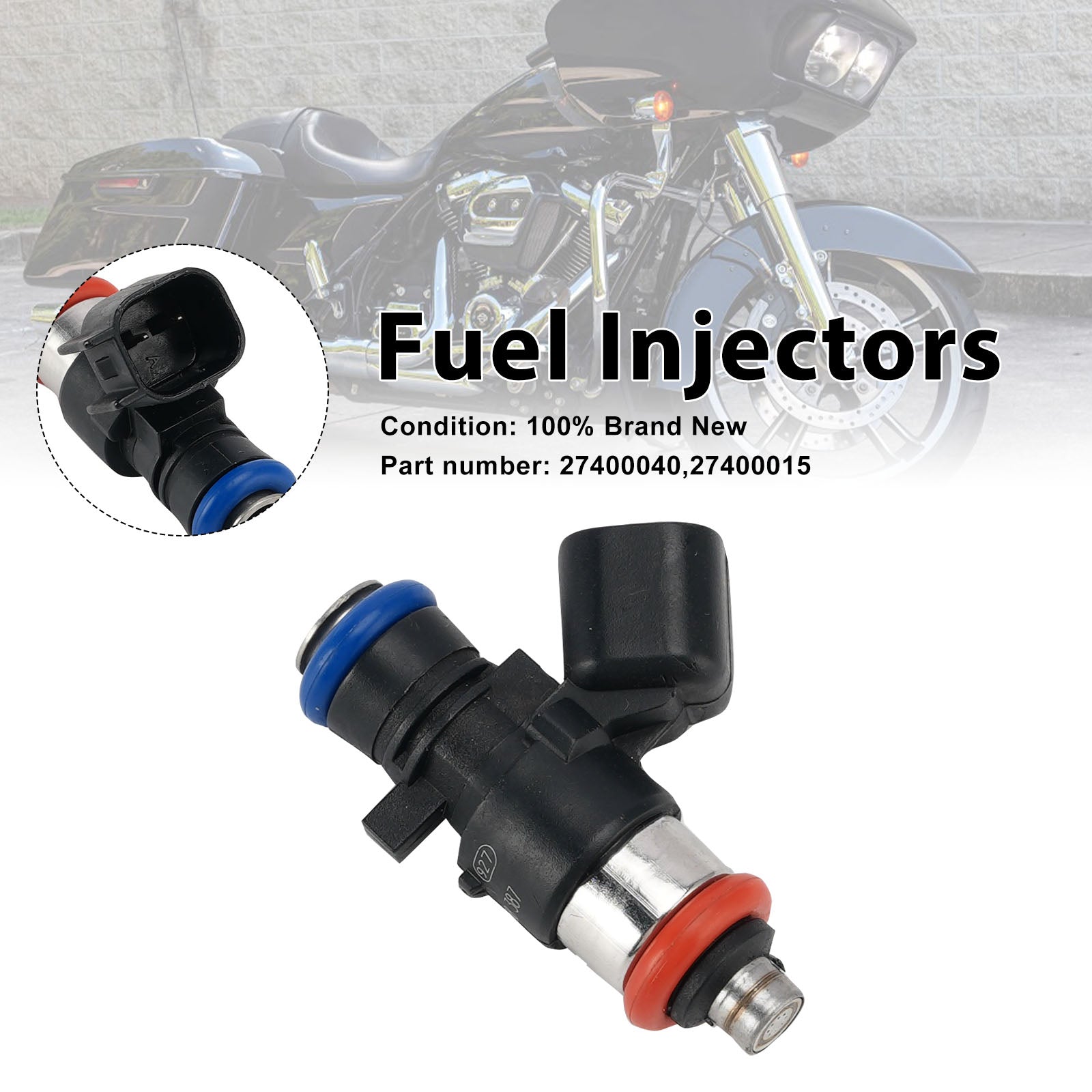 Fuel Injectors 5.5g/s 27400015 27400040 Fits For M8 Screamin Eagle