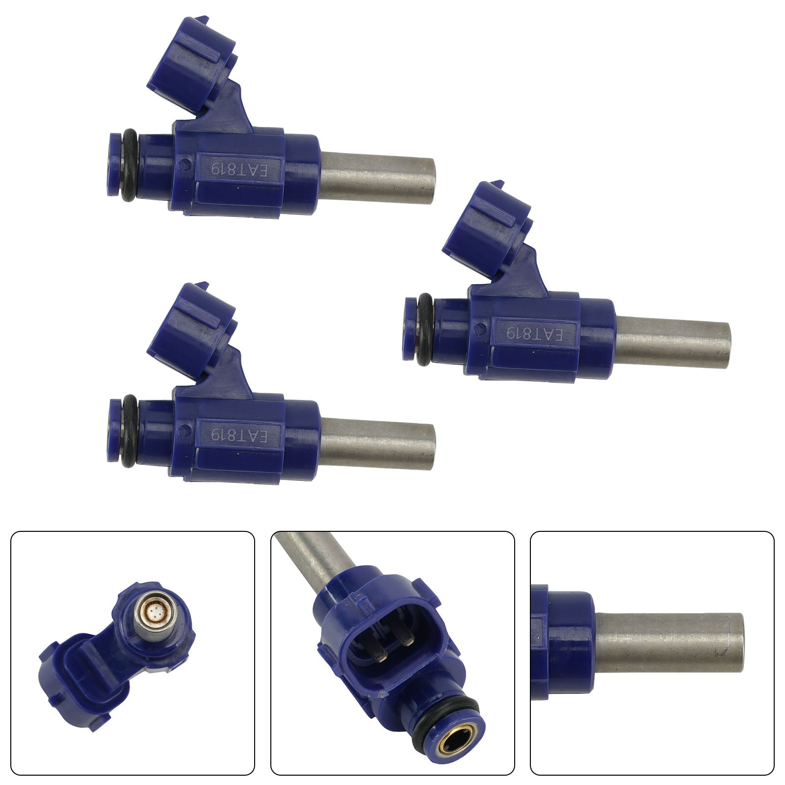 3PC Fuel Injectors 2HC-13761-00-00 For Yamaha WaveRunner 2018-2023 VX EX