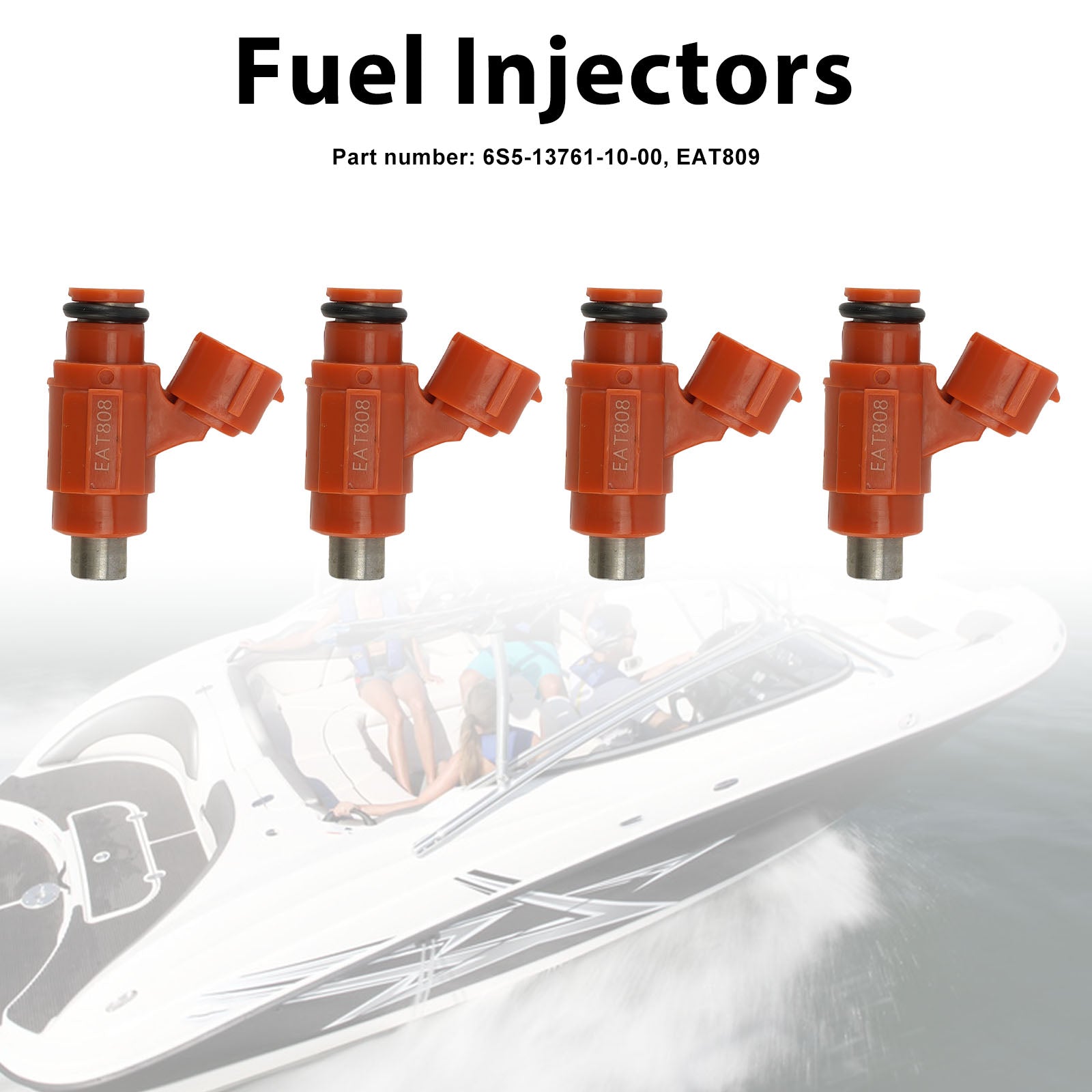 4PC EAT080 Fuel Injectors 60E-13761-20-00 For Yamaha 1100 2012-2015