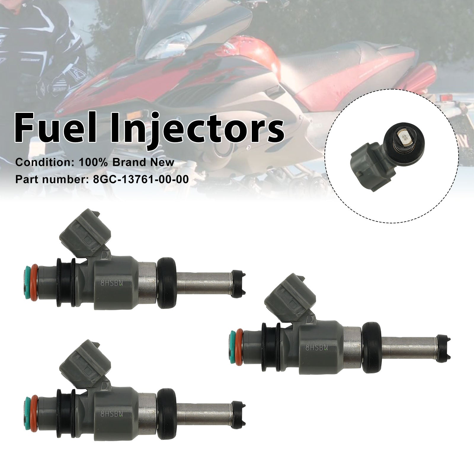 3PC Fuel Injectors 8GC-13761-00-00 For Yamaha PHAZER MTX FX NYTRO MTX GT RTX