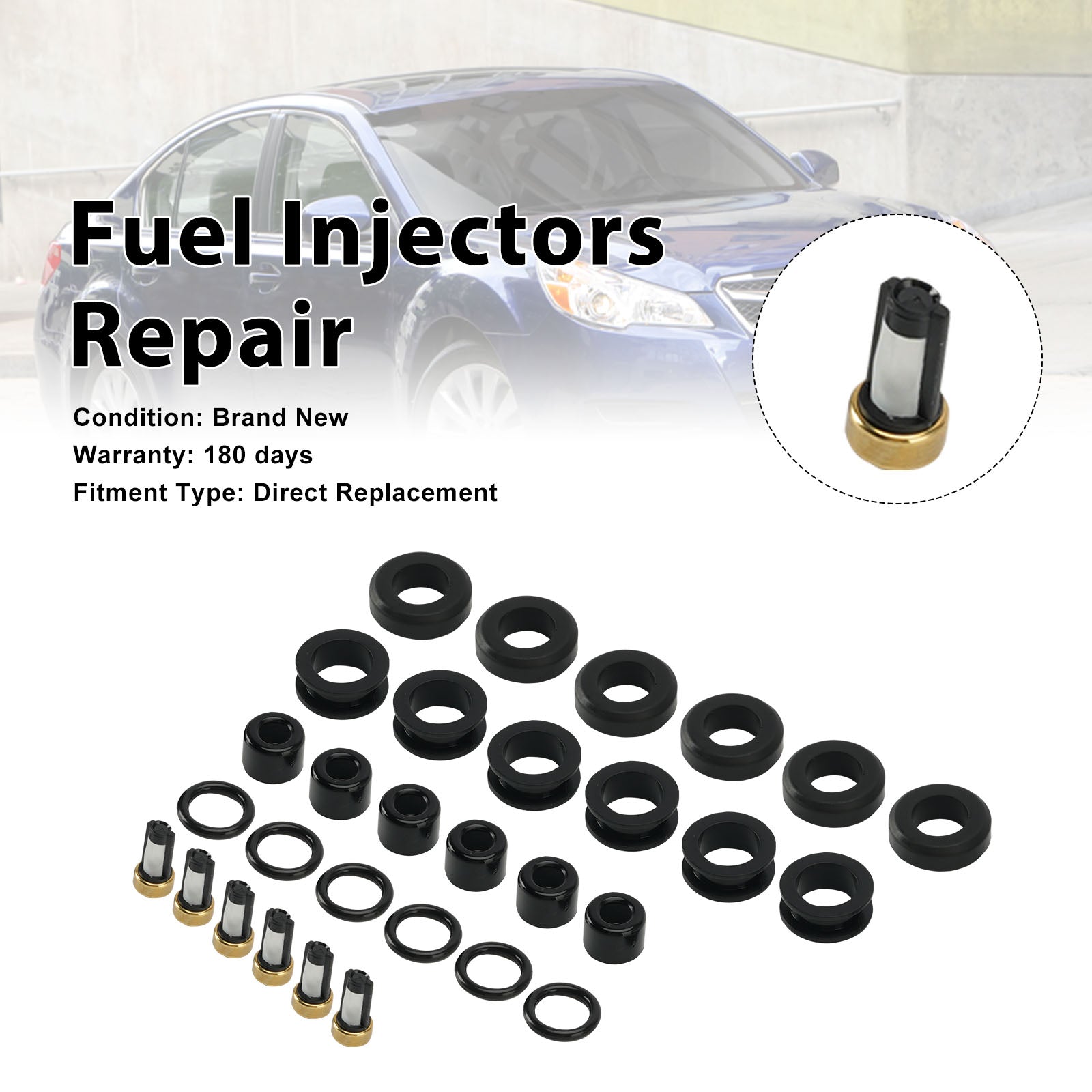 Fuel Injector Seal O-Ring 16611-AA740 Fit Subaru Legacy Tribeca 2010-2019
