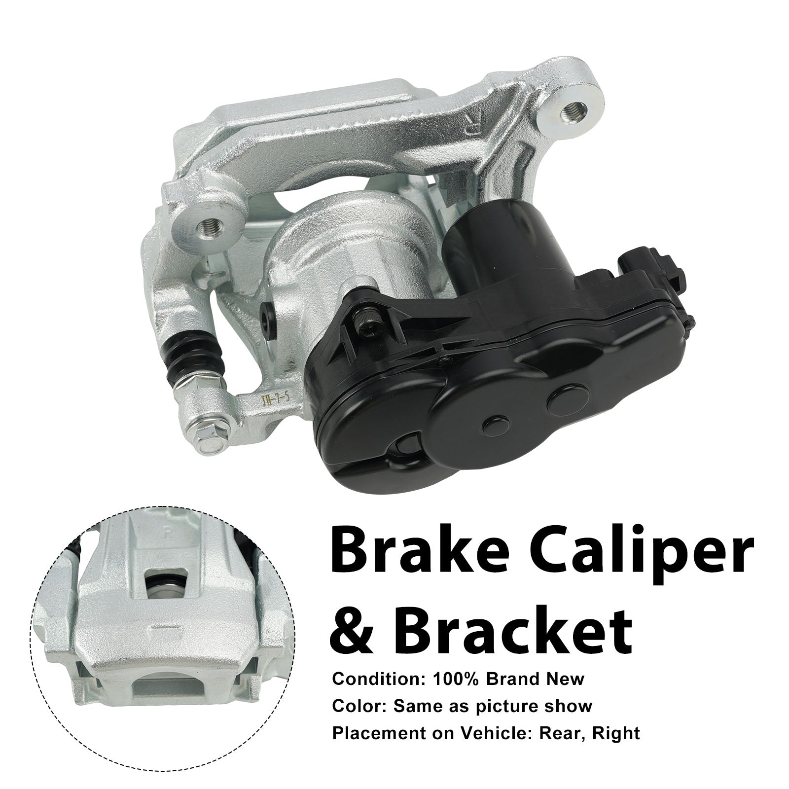 Rear Right Brake Caliper 4605C044 Fit Mitsubishi Outlander MK3 2013-2021 w/Motor