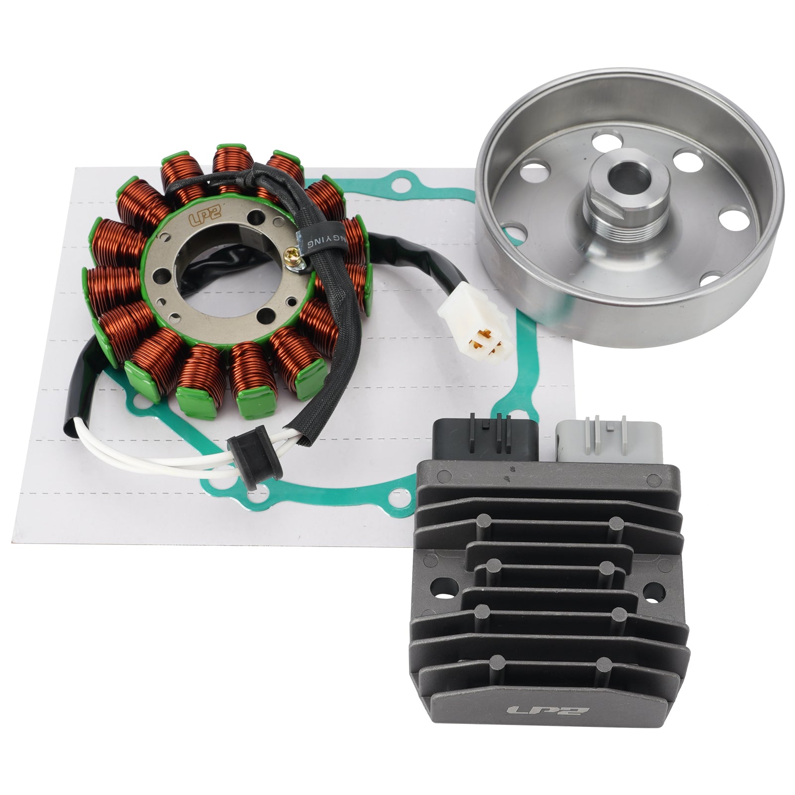 Flywheel Rotor Stator Regulator Gasket Kit For Suzuki GSXS1000 GSX-S 1000 15-21