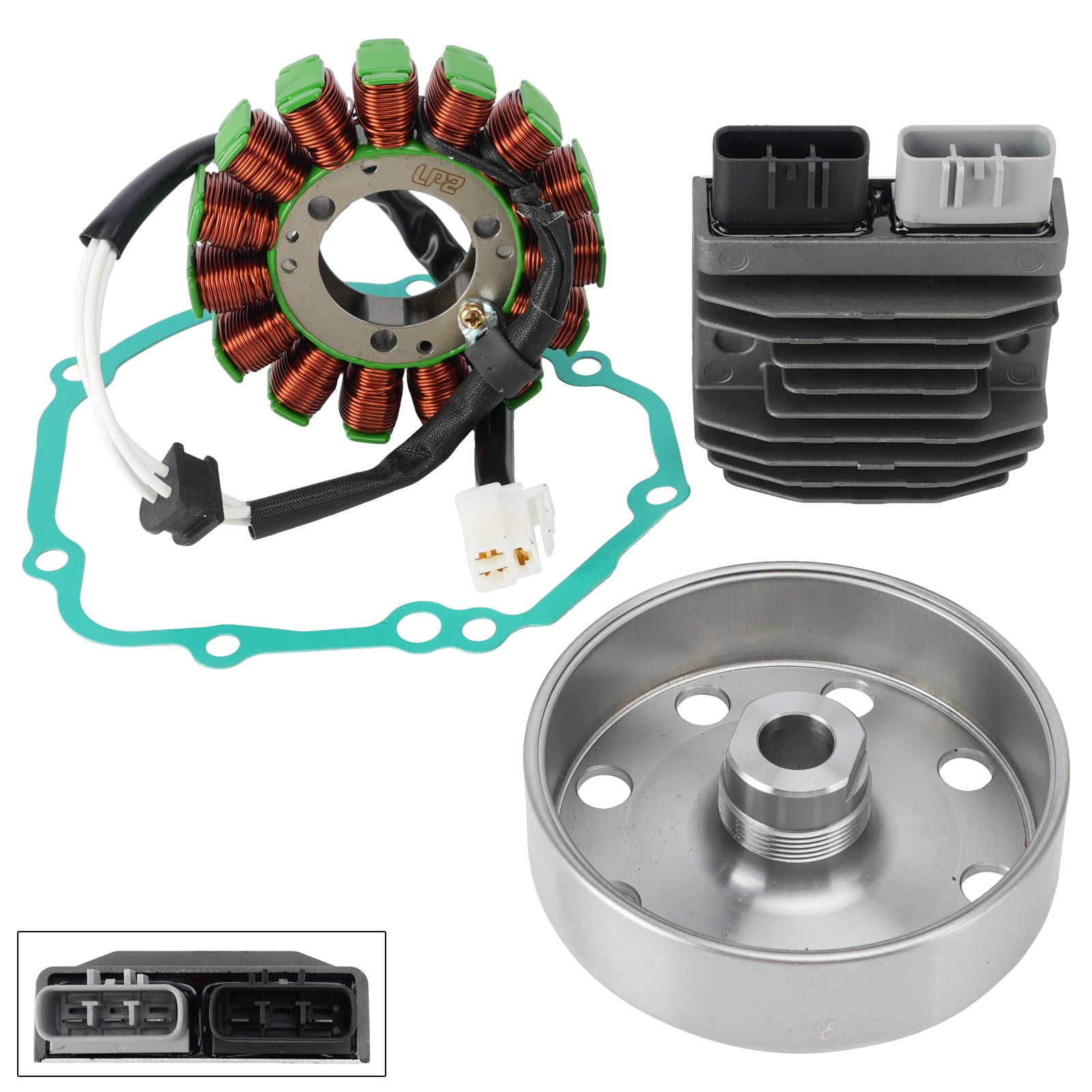 Flywheel Rotor Stator Regulator Gasket Kit For Suzuki GSXS1000 GSX-S 1000 22-26
