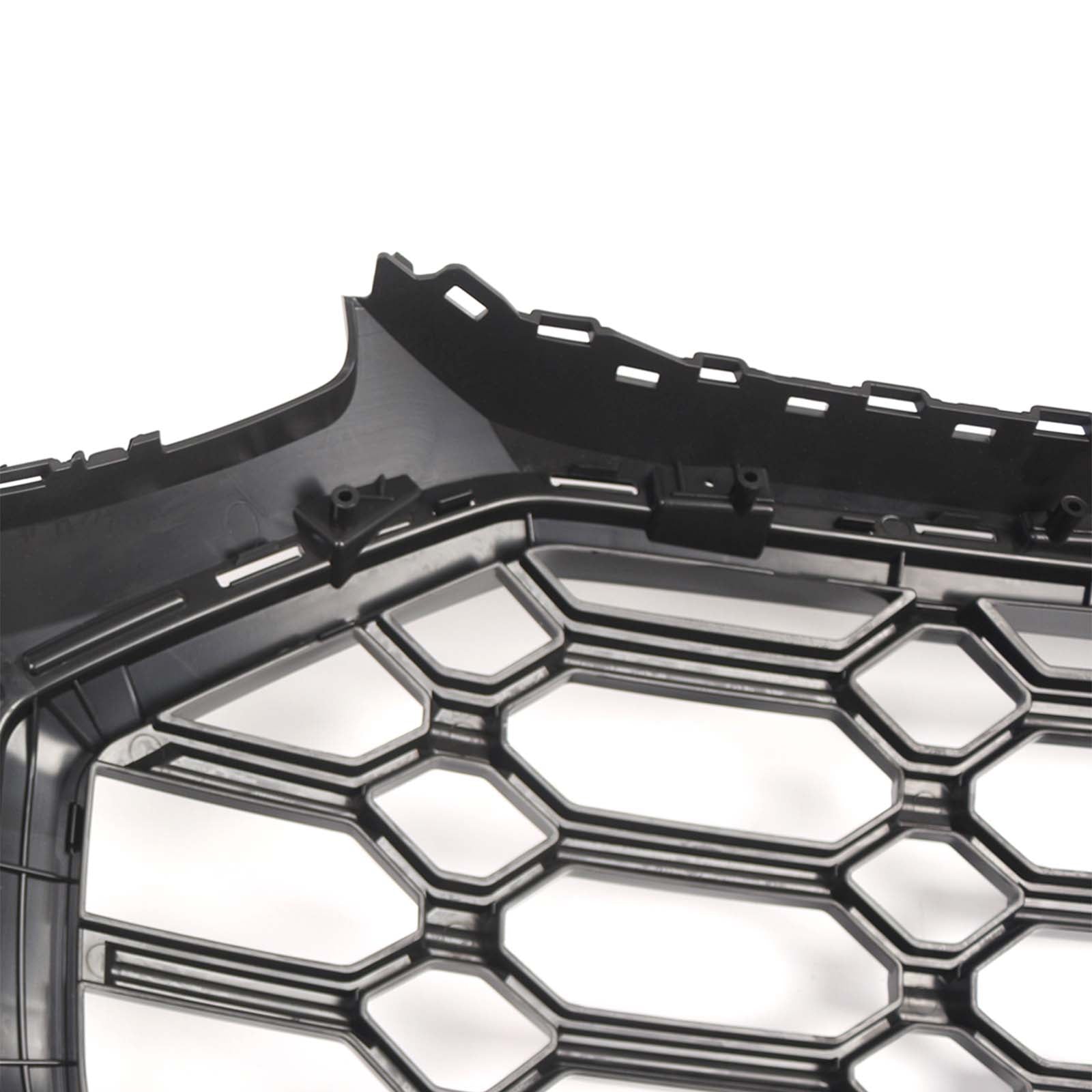 Front Bumper Grille Honeycomb Grille & Fog Light Cover Fit Audi Q5 2021-2025