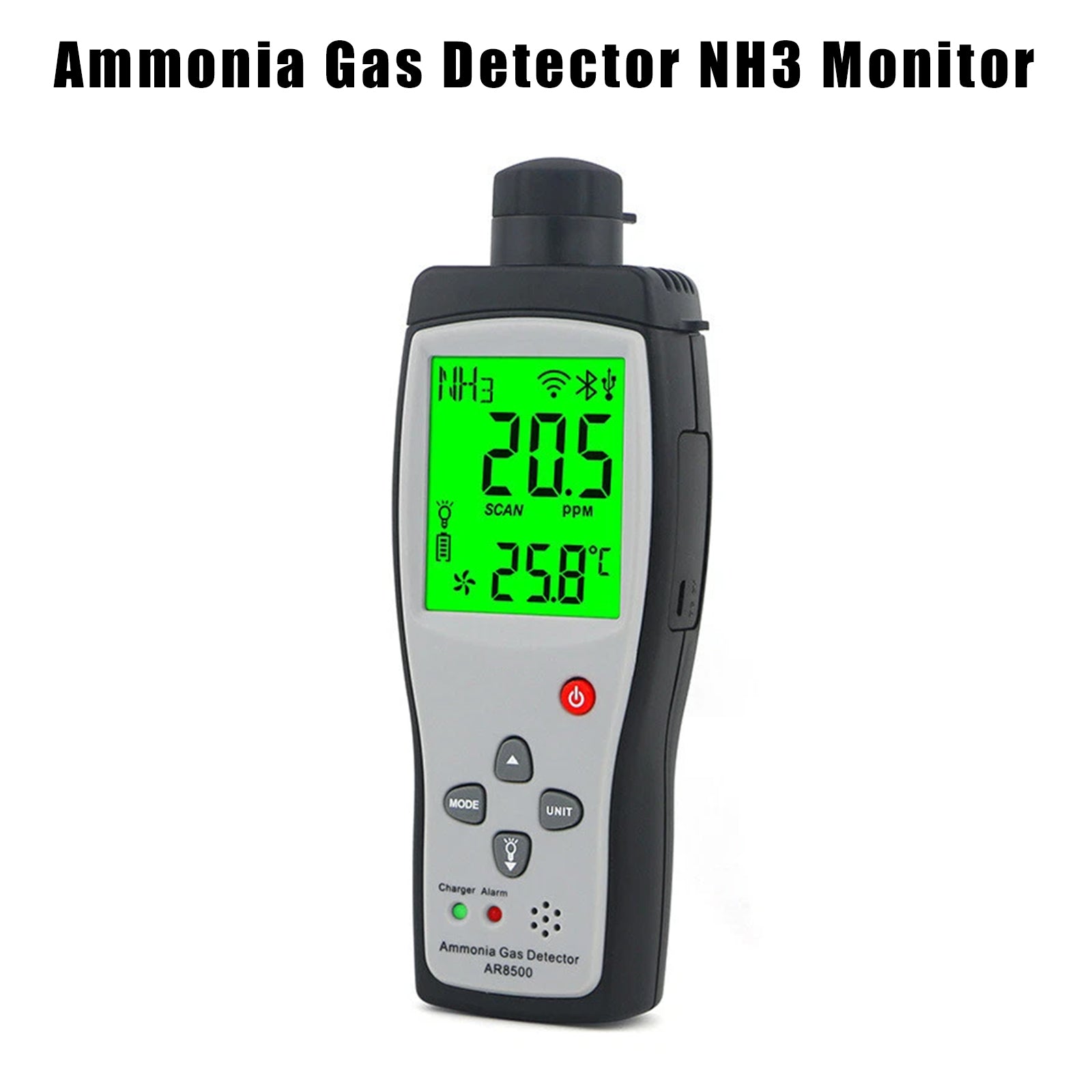 AR8500 Ammonia Gas Detector NH3 Monitor NH3 Gas Analyzer 0-100PPM