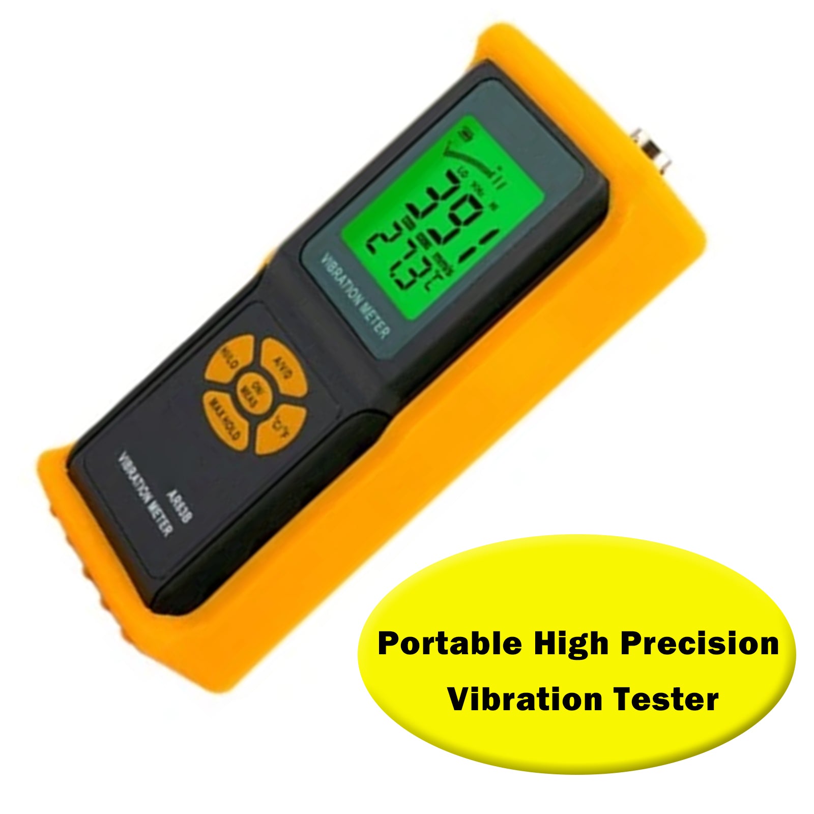 Digital AR63B Vibration Meter Vibrometer 3-in-1 Measuring Modes For Accelerat