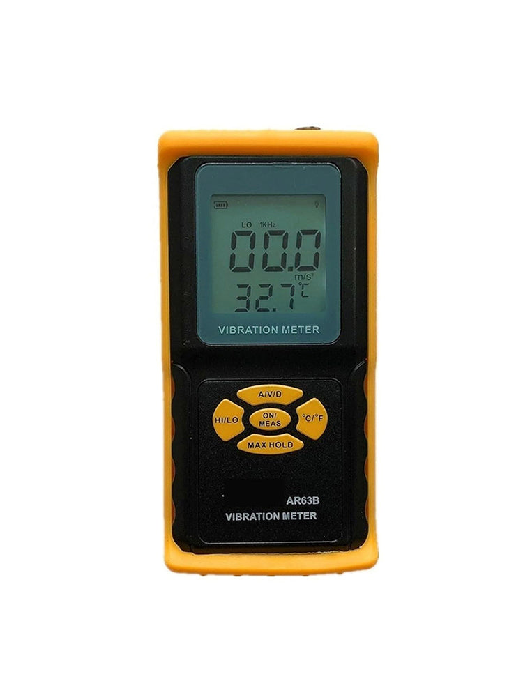 Digital AR63B Vibration Meter Vibrometer 3-in-1 Measuring Modes For Accelerat