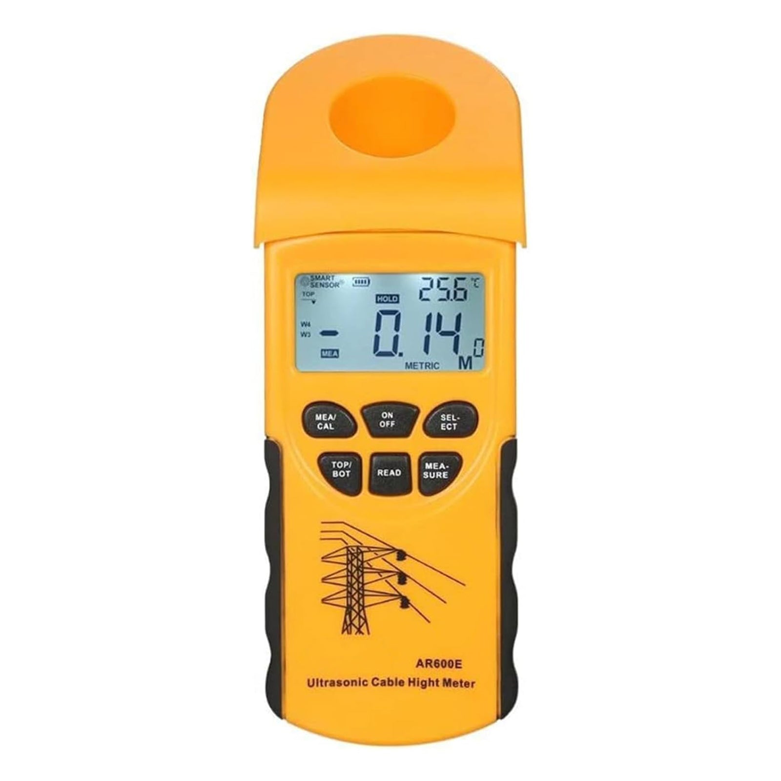 AR600E Cable Height Meter Digital Ultrasonic Cable Height Meter Measurement