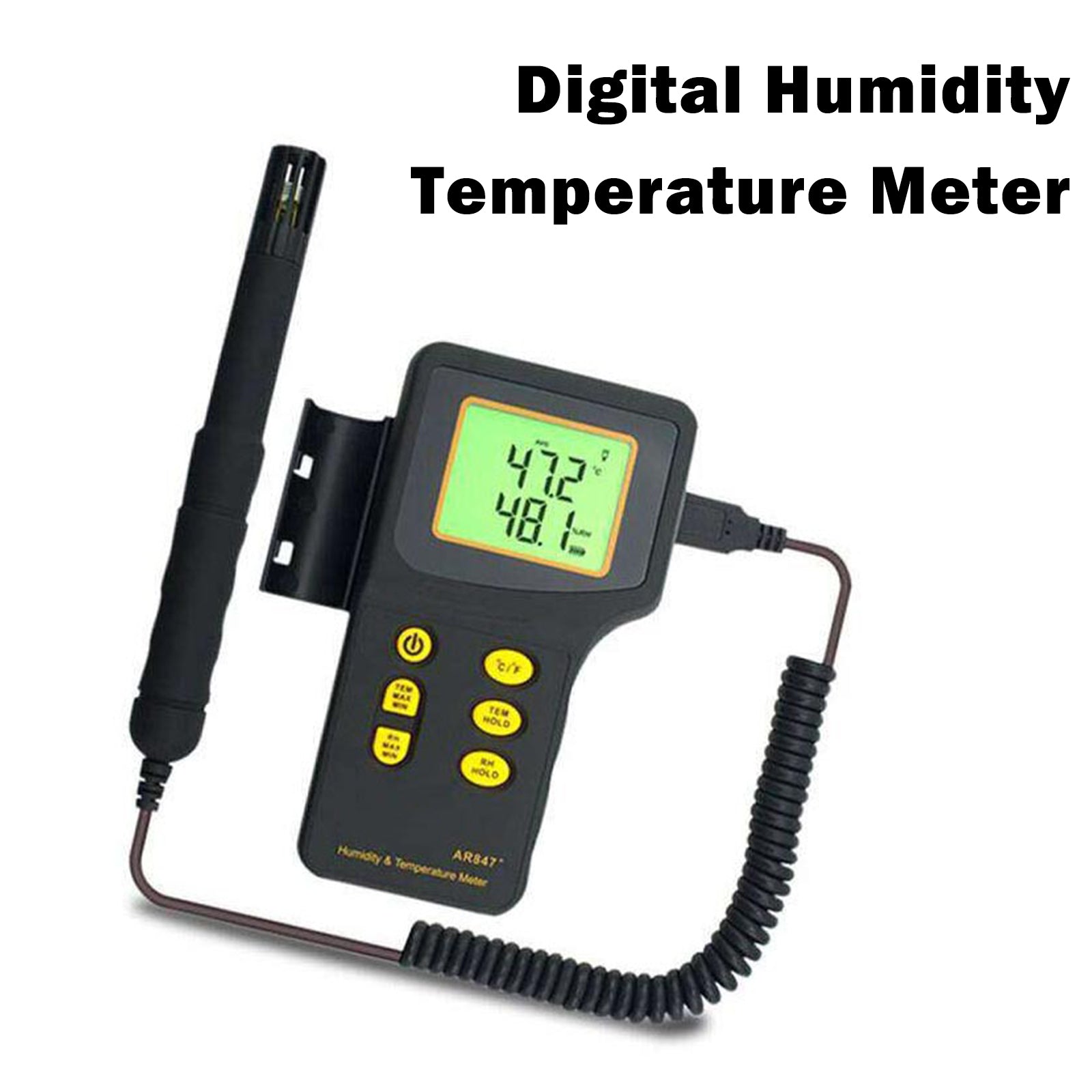 AR847 Digital Humidity Temperature Meter Thermometer Hygrometer 5%~98%