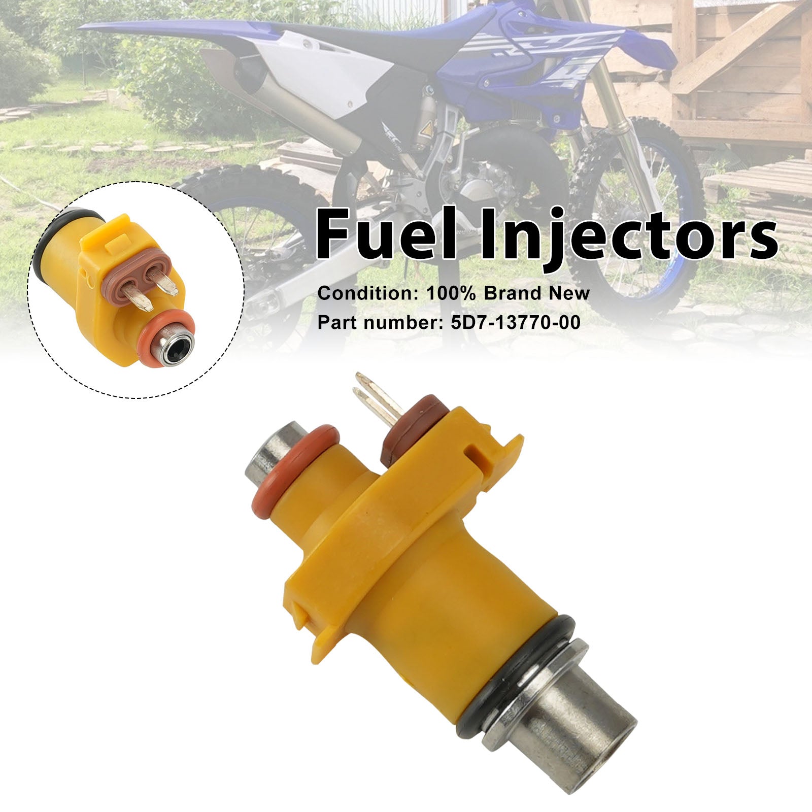 Fuel Injectors 5D7-13770-00 For Yamaha WR125R WR125X YZFR125 08-13
