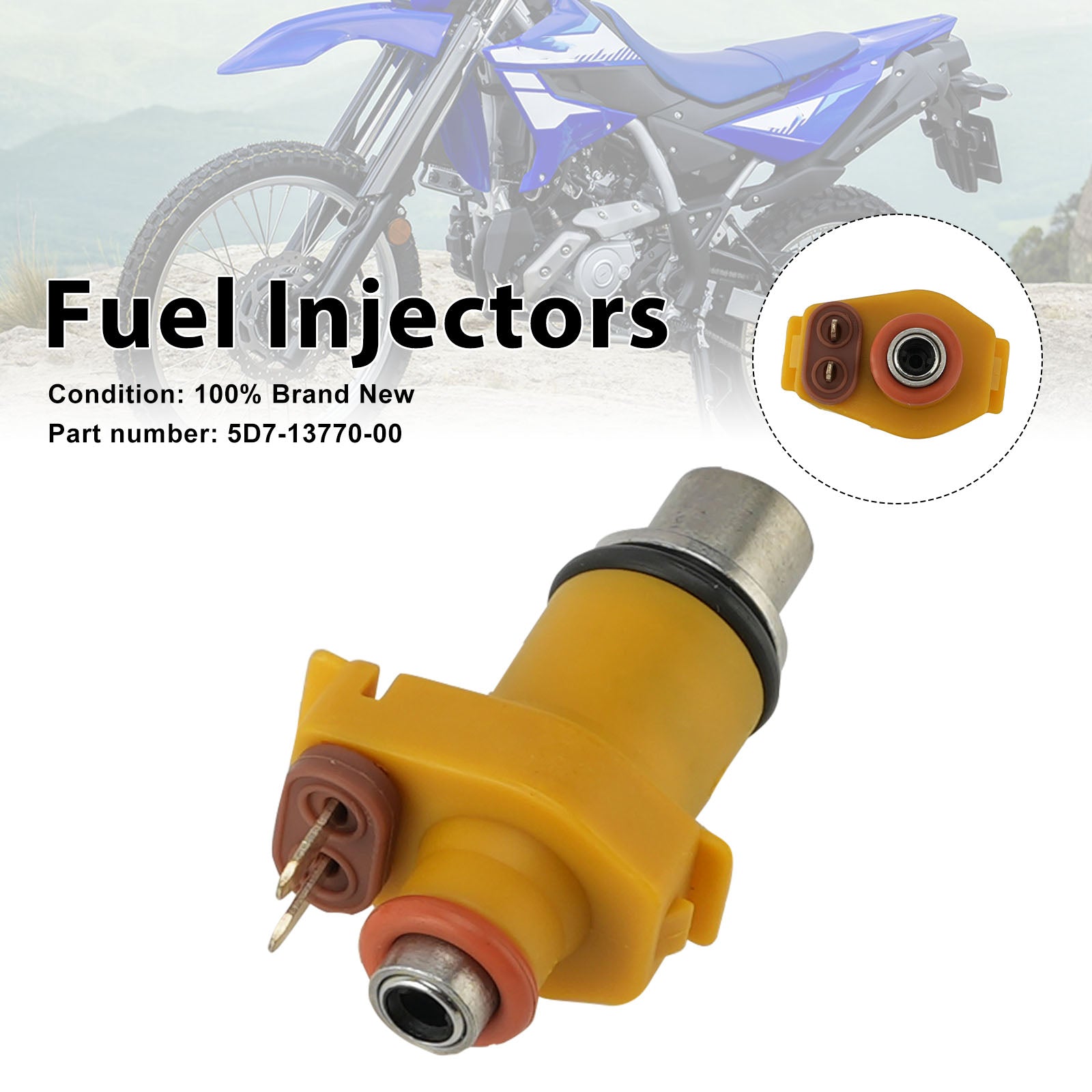 Fuel Injectors 5D7-13770-00 For Yamaha WR125R WR125X YZFR125 08-13