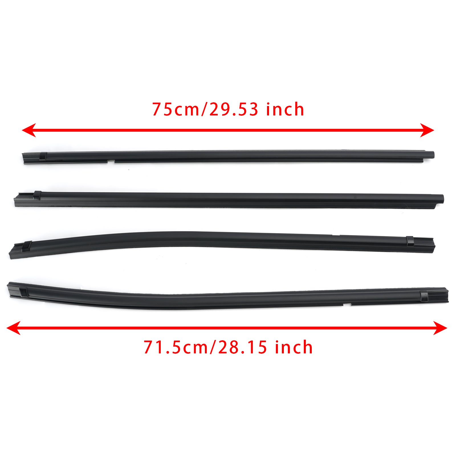 4PCS Door Weatherstrips 68161-04060 For Toyota Tacoma 2016-2023