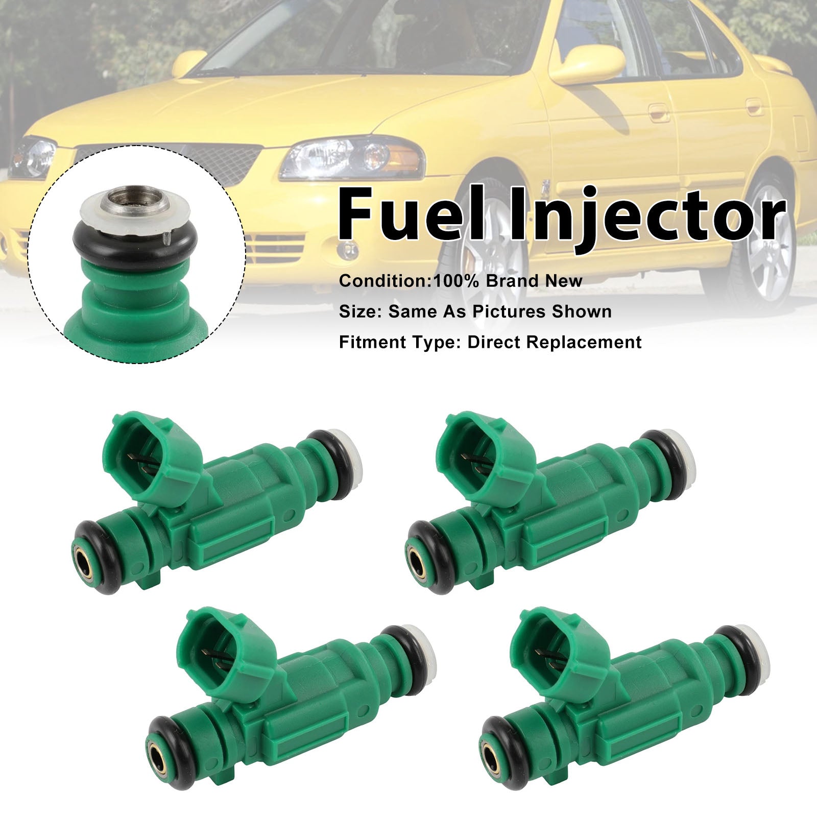 4Pcs Fuel Injector For Nissan Sentra L4 1.8 2003-06 0280156159 16600-4Z800
